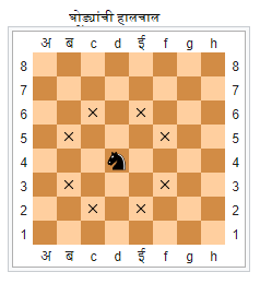 घोडा (Knight), Chess Information In Marathi