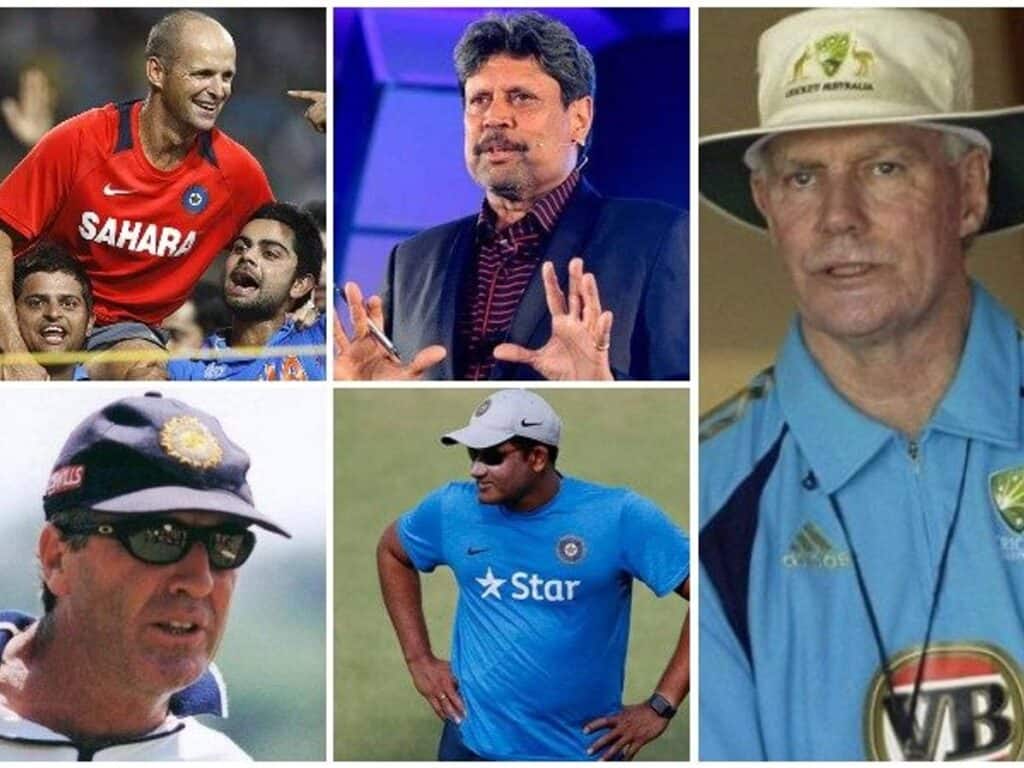 India national cricket coaches In Marathi