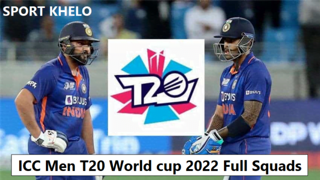 ICC Men T20 World cup 2022 Full Squad