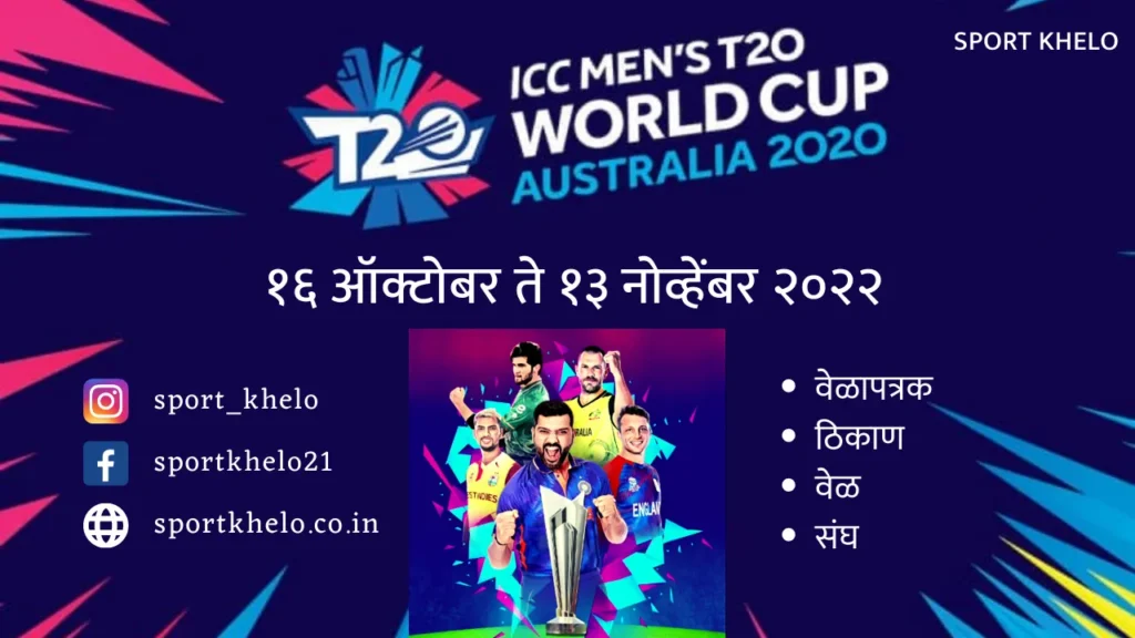 ICC Men's T20 World Cup 2022 Schedule